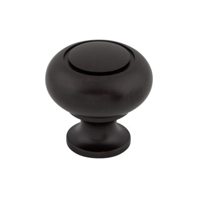 Ring 1 1/4" Diameter Round Knob - Patina Black