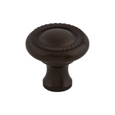 Swirl Cut 1 1/4" Diameter Round Knob - Oil Rubbed Bronze