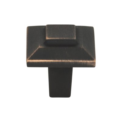 Trocadero 1" Length Square Knob - Venetian Bronze