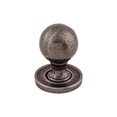 Paris Smooth 1 1/4" Diameter Round Knob - Cast Iron