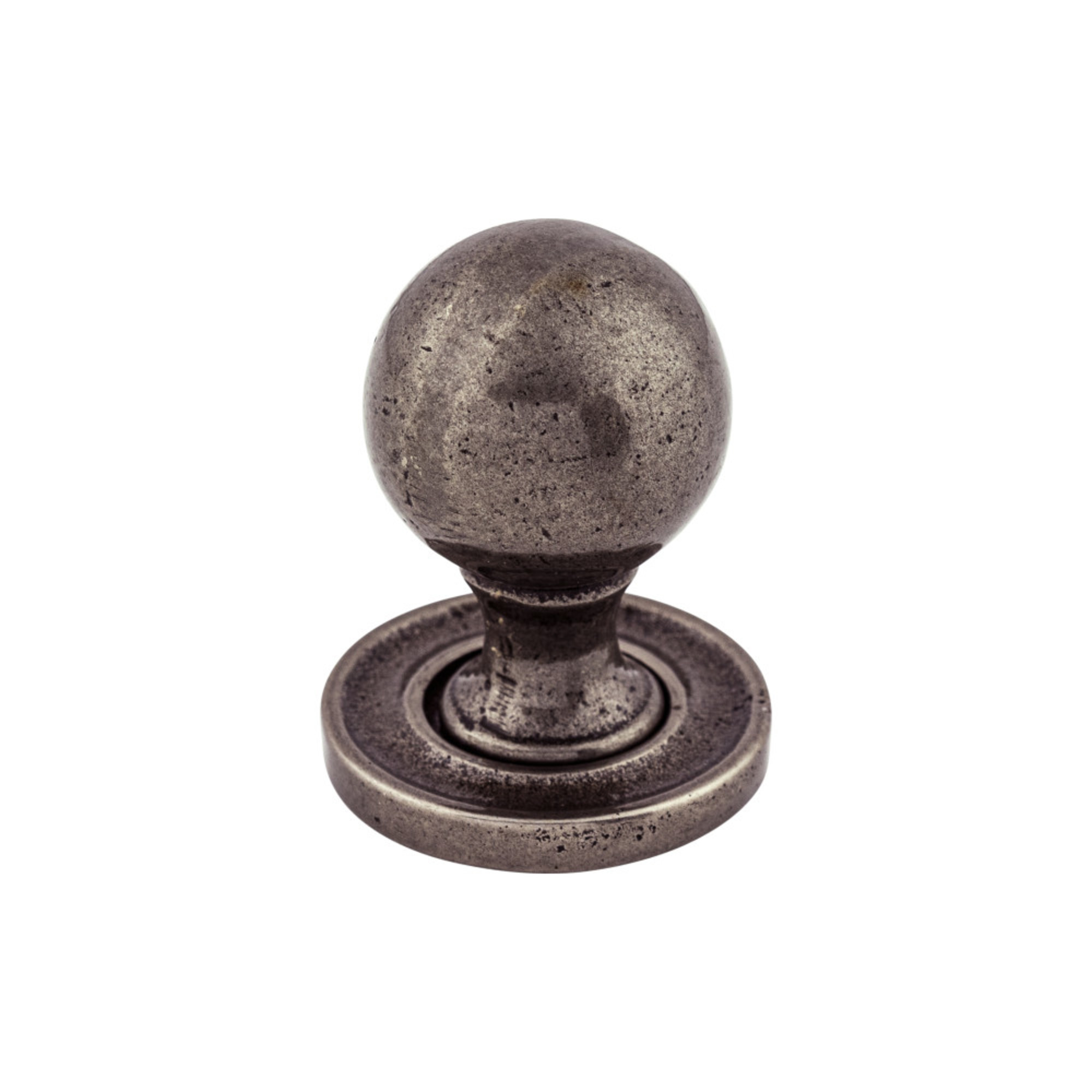 Paris Smooth 1 1/4" Diameter Round Knob - Cast Iron