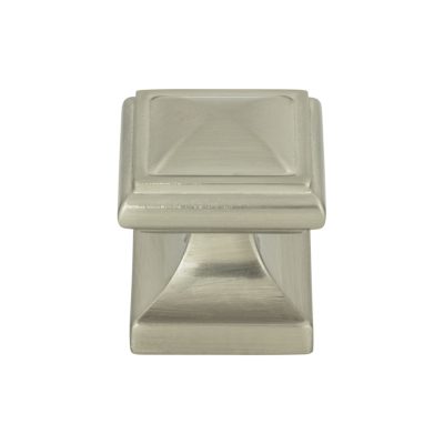 Wadsworth 1 1/4" Length Square Knob - Brushed Nickel