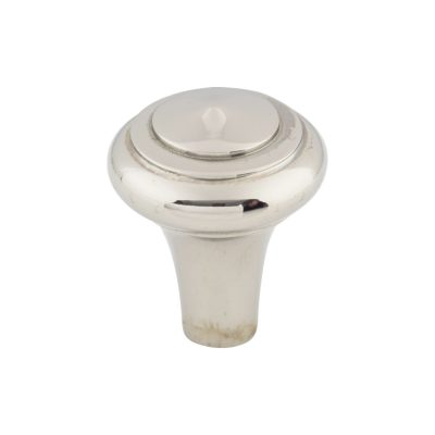 Aspen II Peak 1" Diameter Round Knob - Polished Nickel