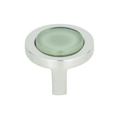 Spa 1-1/4" Diameter Round Knob - Polished Chrome