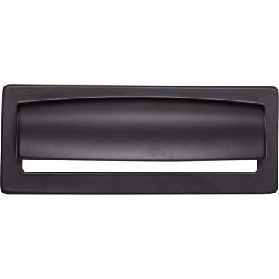 Hollin 3 3/4" Center to Center Cup/Bin Pull - Flat Black