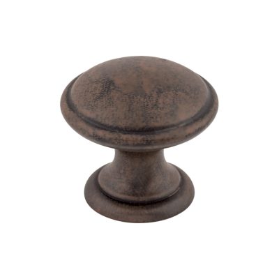 Rounded 1 1/4" Diameter Round Knob - Patina Rouge
