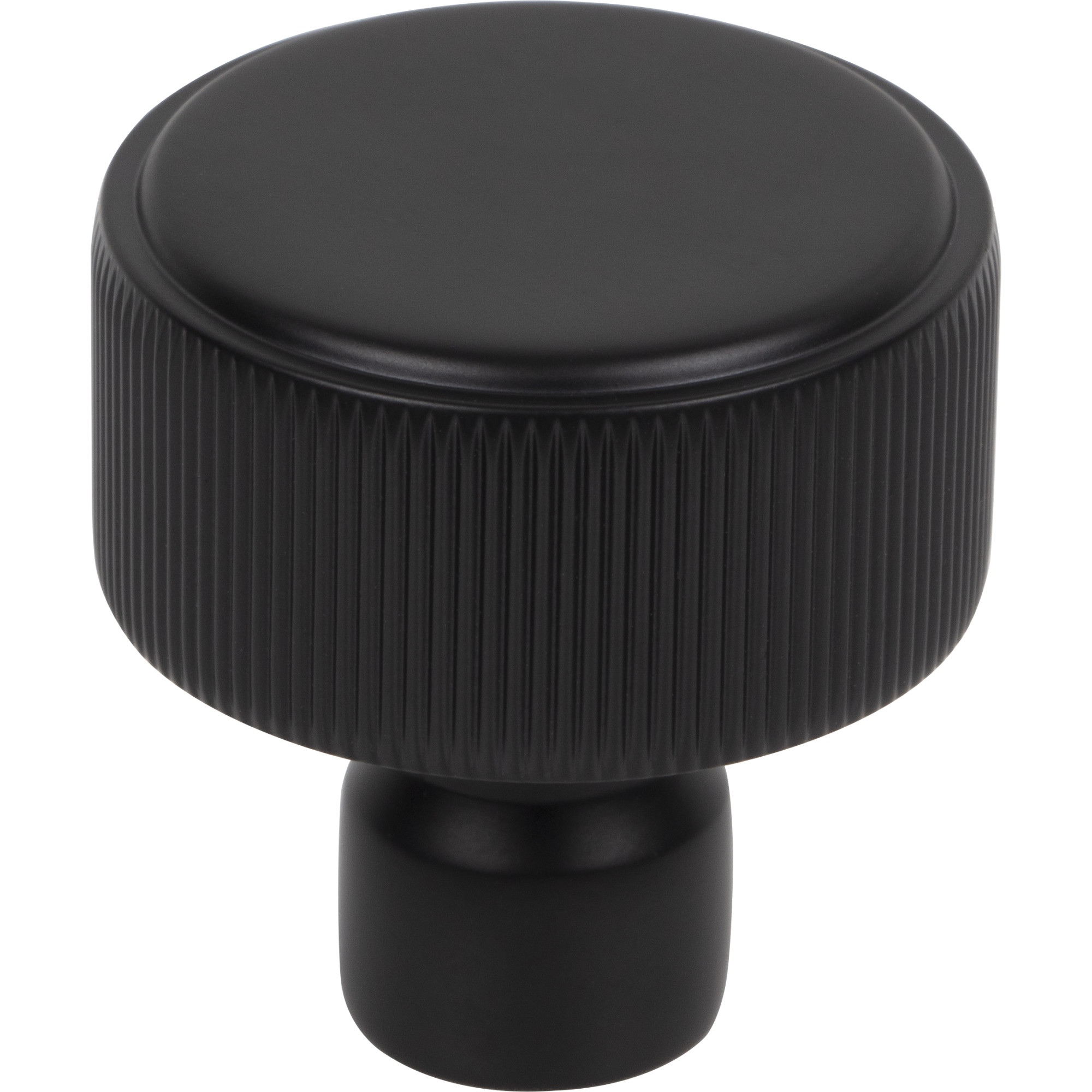 Dempsey 1 1/4" Length Round Knob - Flat Black
