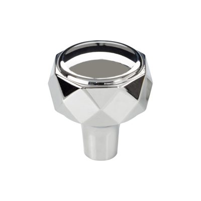 Kingsmill 1 1/4" Diameter Geometric Knob - Polished Chrome