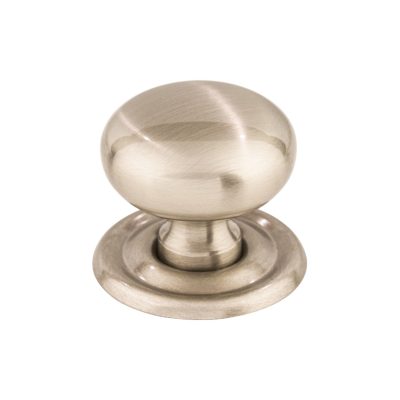 Victoria 1 1/4" Diameter Round Knob - Brushed Satin Nickel