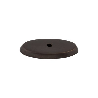 Aspen Oval Knob Backplate - Medium Bronze