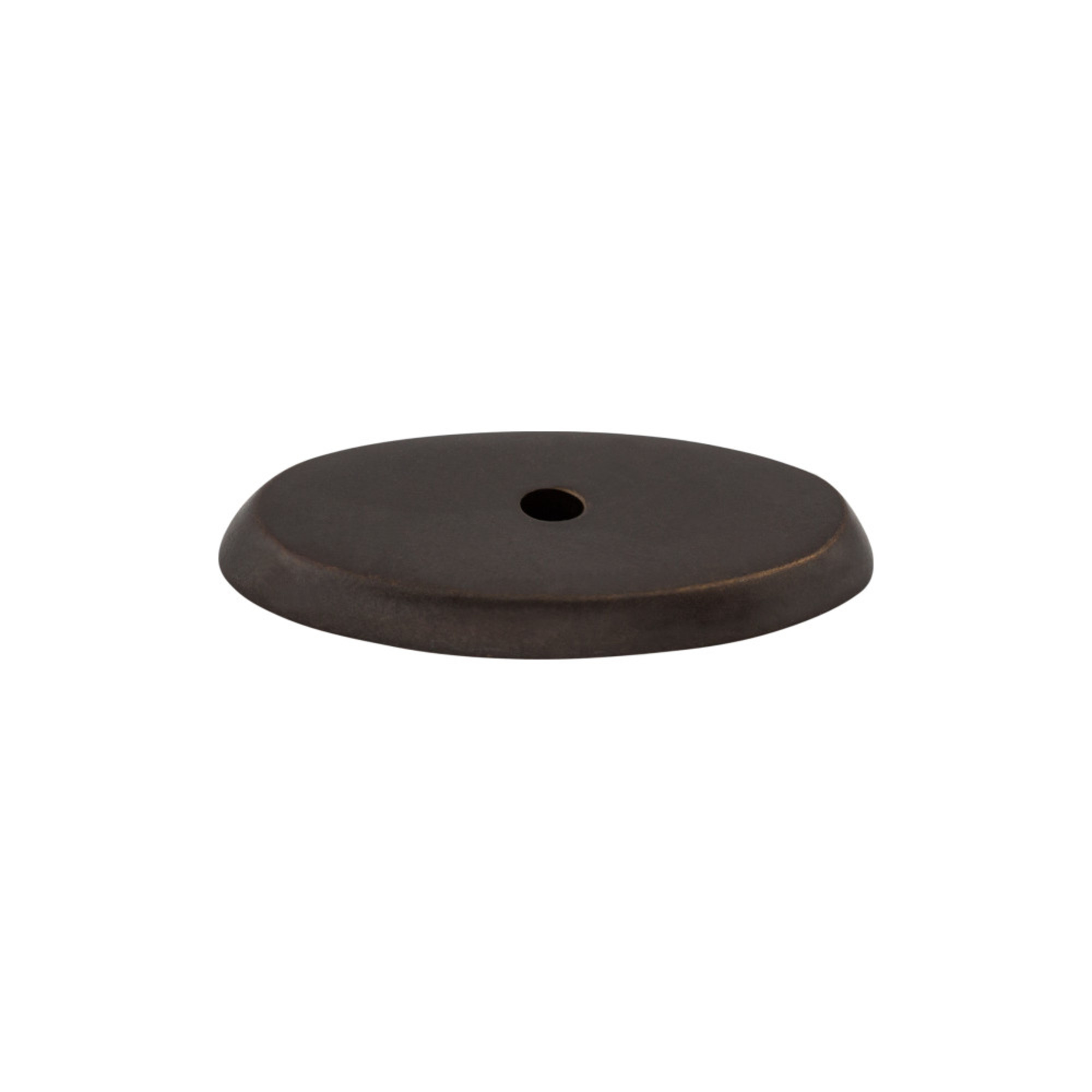 Aspen Oval Knob Backplate - Medium Bronze