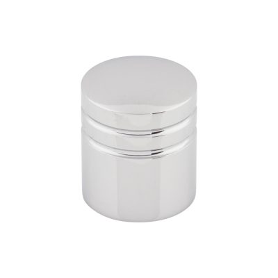Stacked 1" Diameter Round Knob - Polished Chrome