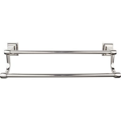 TOP BATH (R) Stratton Bath Double 20" Wall Mounted  Towel Bar - Polished Nickel