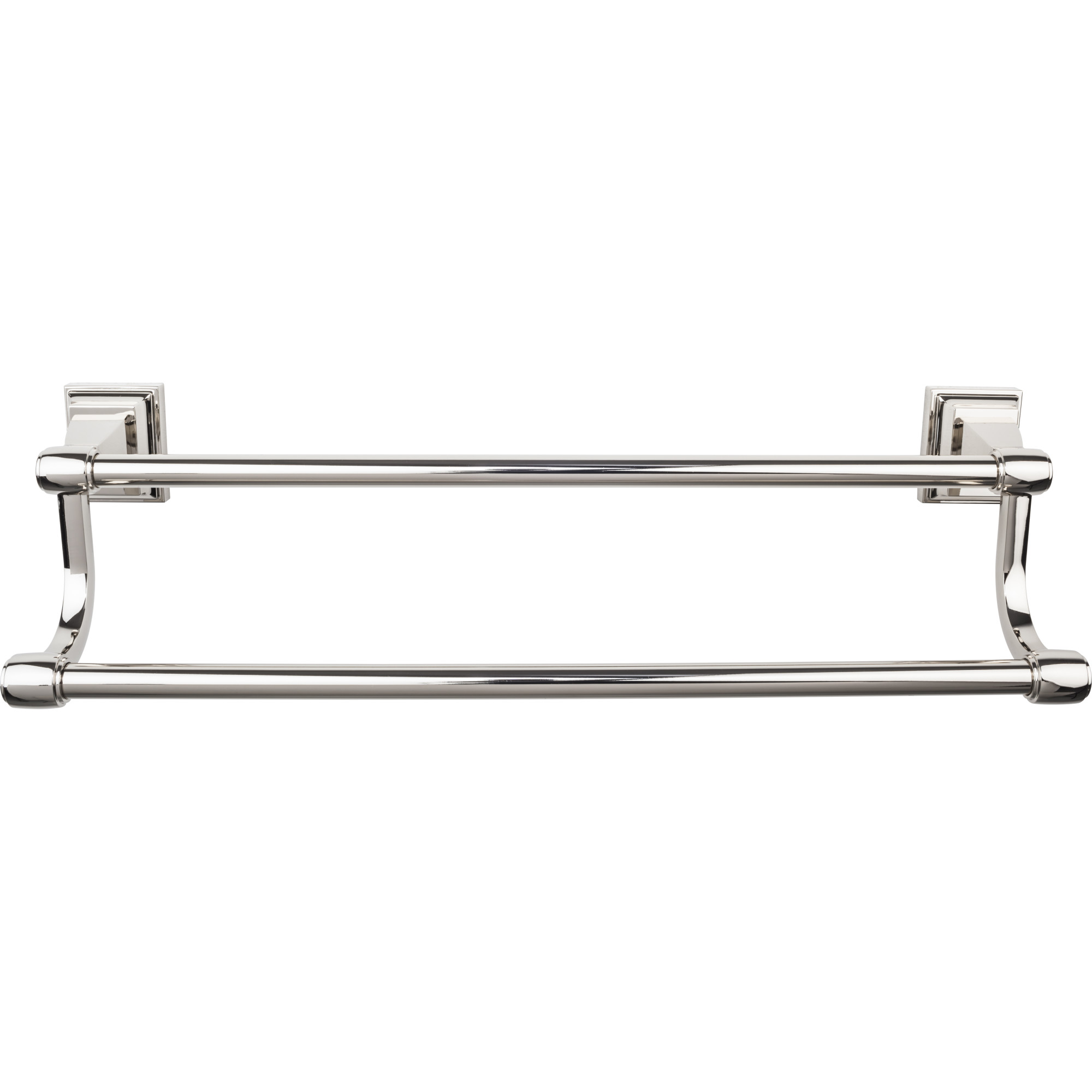 TOP BATH (R) Stratton Bath Double 20" Wall Mounted Towel Bar - Polished Nickel