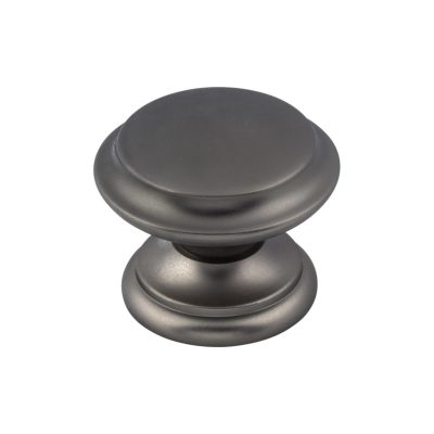 Flat Top 1 3/8" Diameter Round Knob - Ash Gray