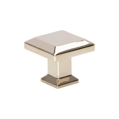 Sweetbriar Lane 1 1/4" Length Square Knob - Polished Nickel