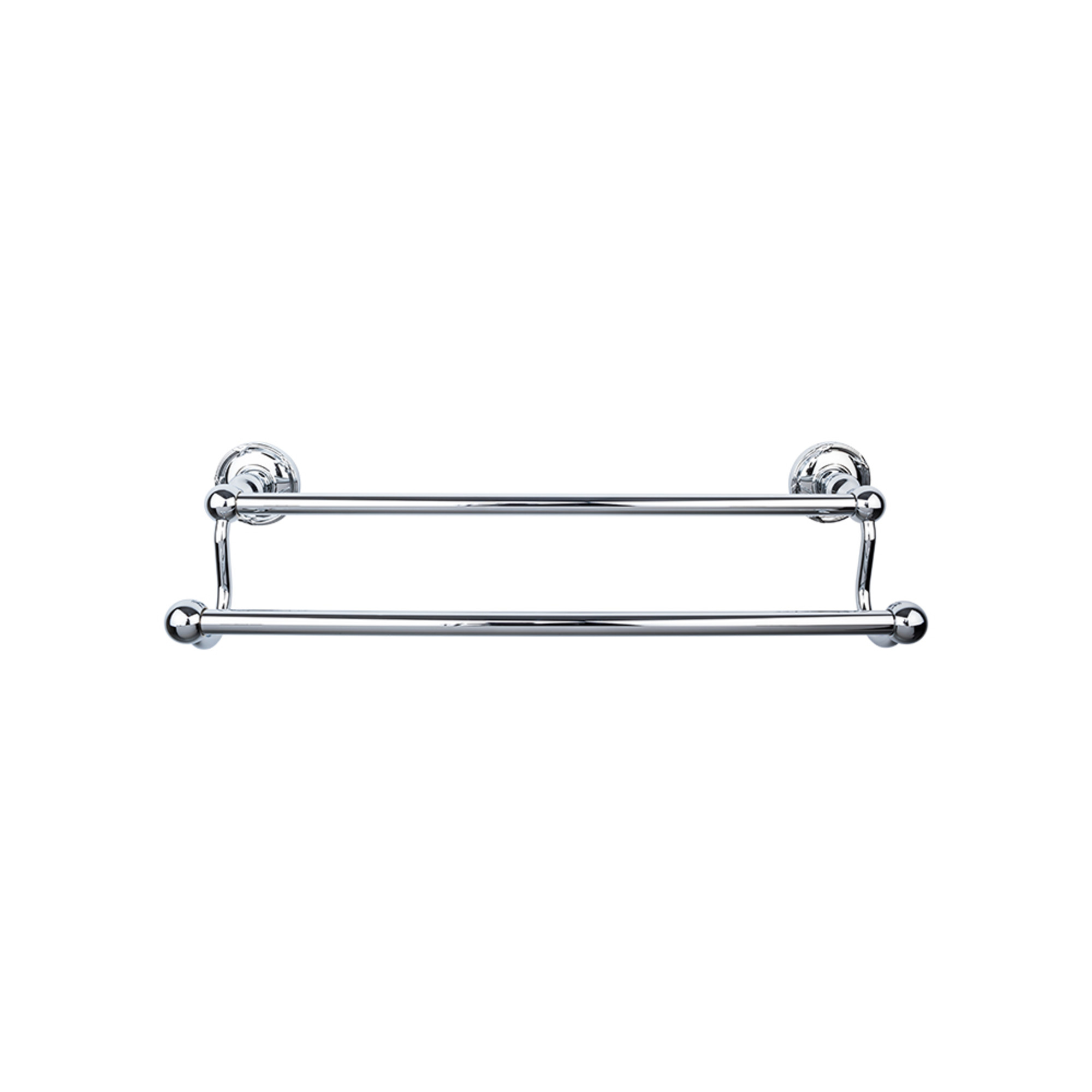 TOP BATH (R) Edwardian Bath Double 26 1/2" Wall Mounted Towel Bar - Polished Chrome