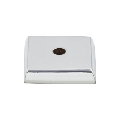 Aspen II Square Knob Backplate - Polished Chrome