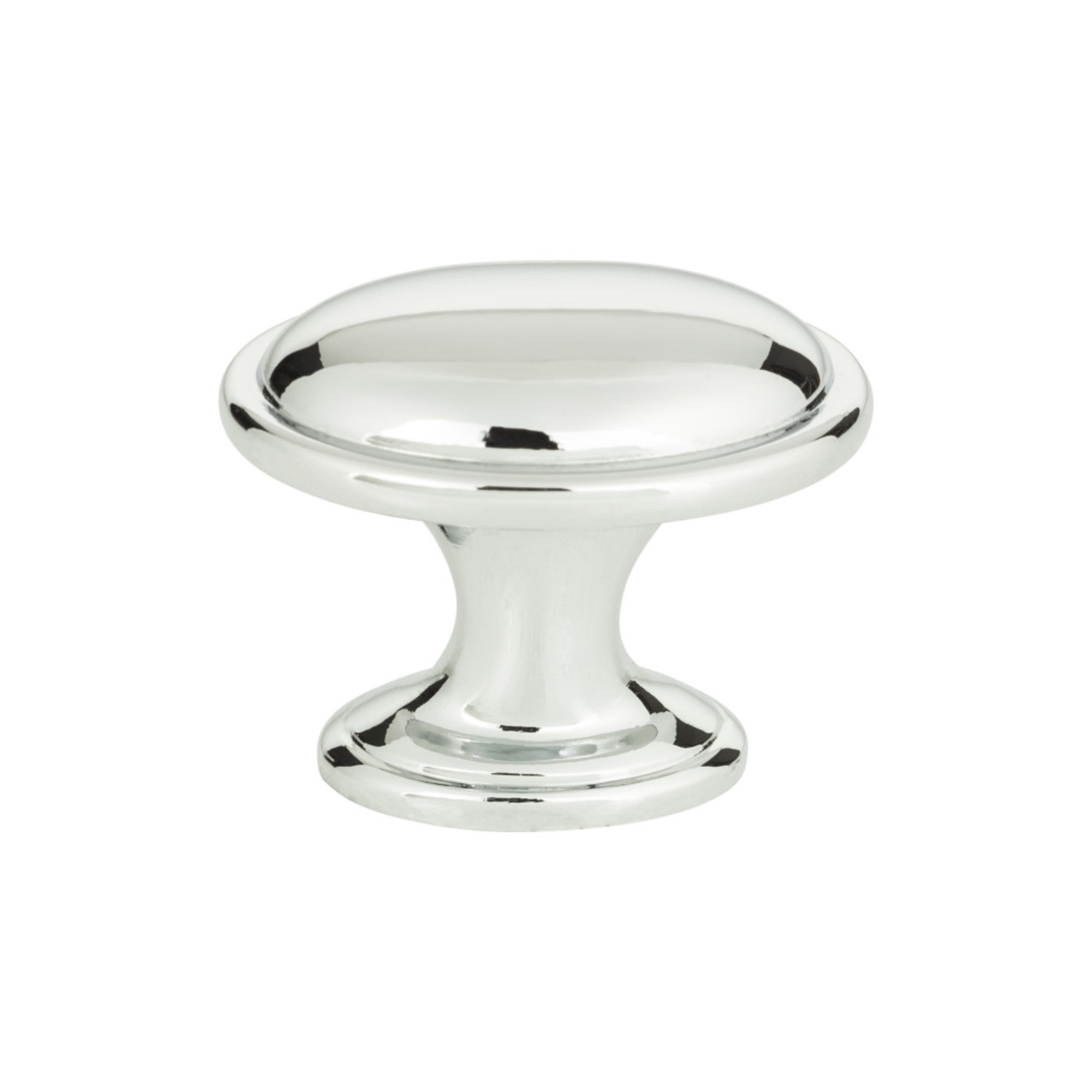 Austen 1 5/16" Length Oval Knob - Polished Chrome