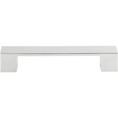 Wide Square 5 1/16" Center to Center Bar Pull - Polished Chrome
