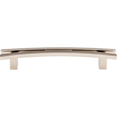 Flared 5" Center to Center Bar Pull - Polished Nickel