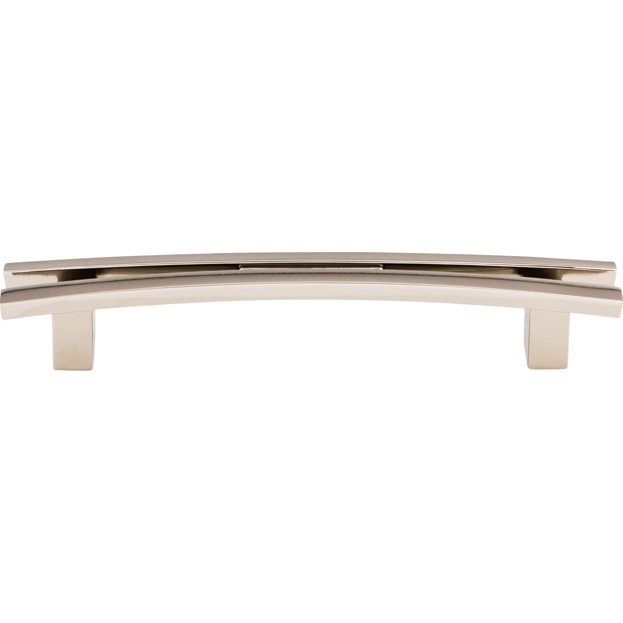 Flared 5" Center to Center Bar Pull - Polished Nickel