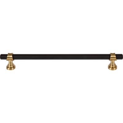 Bit 8 13/16" Center to Center Bar Pull - Flat Black and Honey Bronze