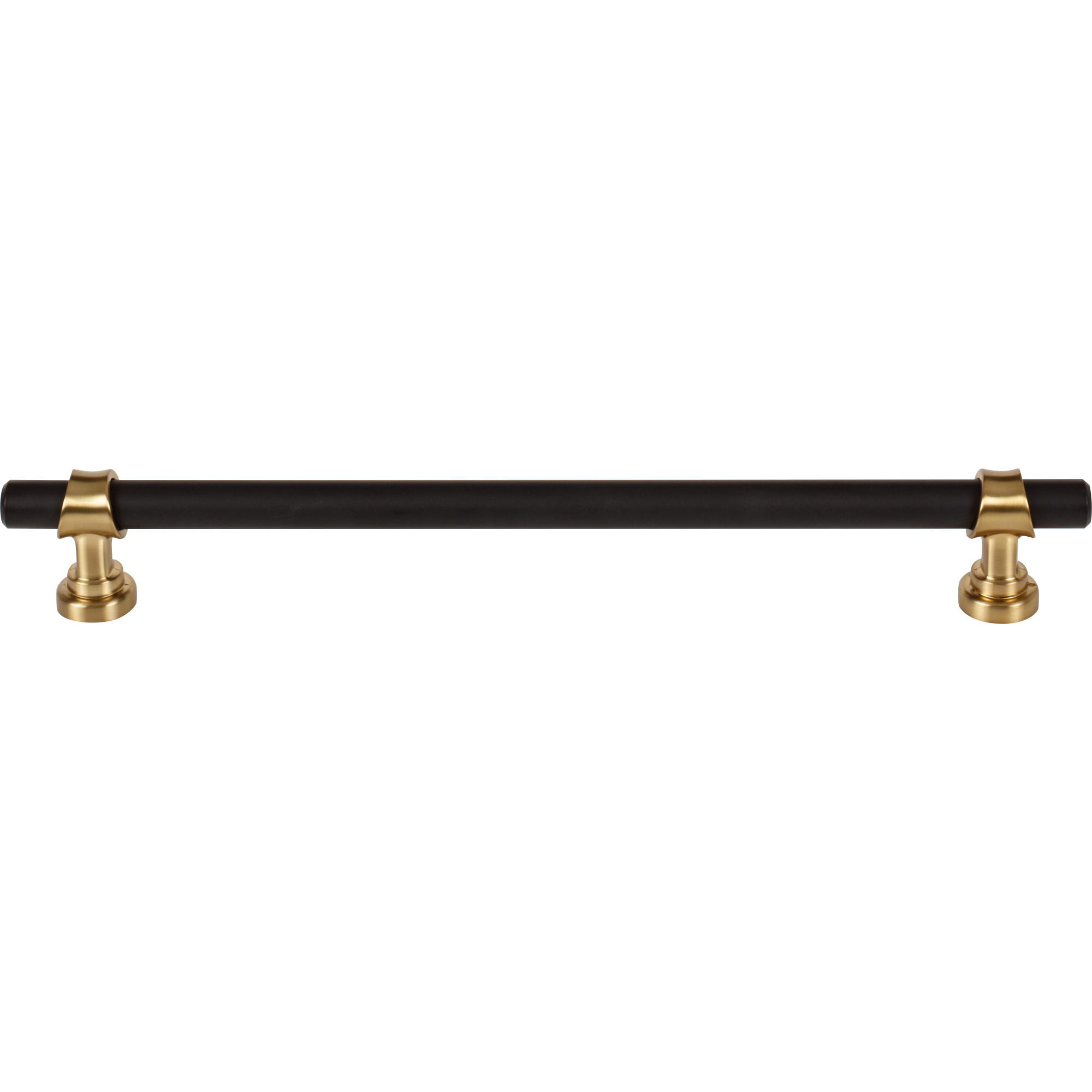 Bit 8 13/16" Center to Center Bar Pull - Flat Black and Honey Bronze