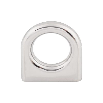 Ring 5/8" Center to Center Round Knob - Polished Chrome