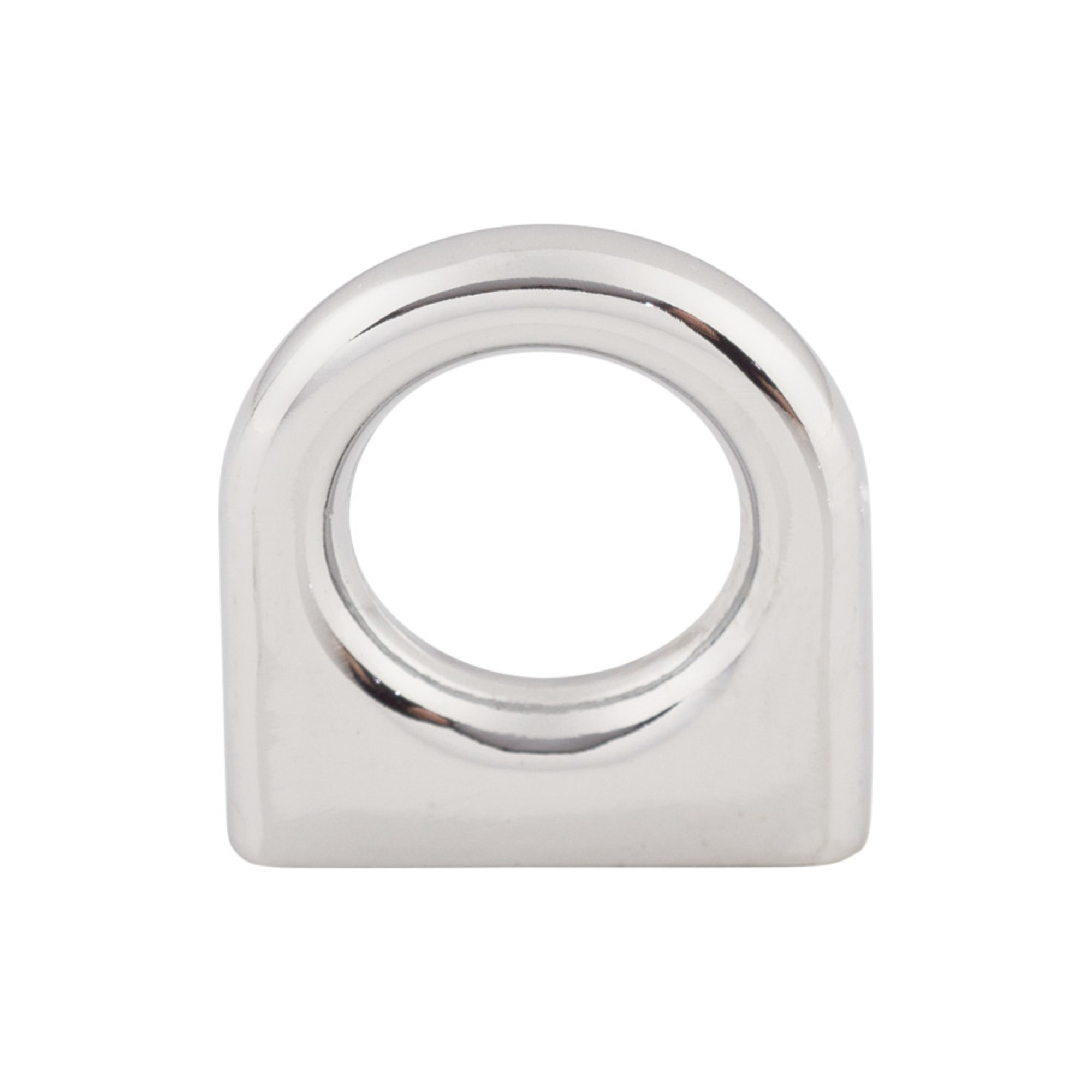 Ring 5/8" Center to Center Round Knob - Polished Chrome