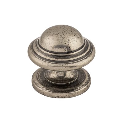 Empress 1 3/8" Diameter Round Knob - Pewter Antique