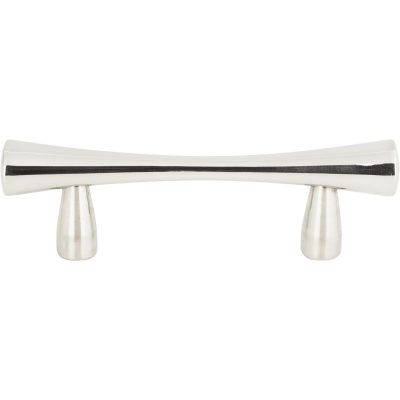 Fluted 2 1/2" Center to Center Bar Pull - Polished Stainless Steel
