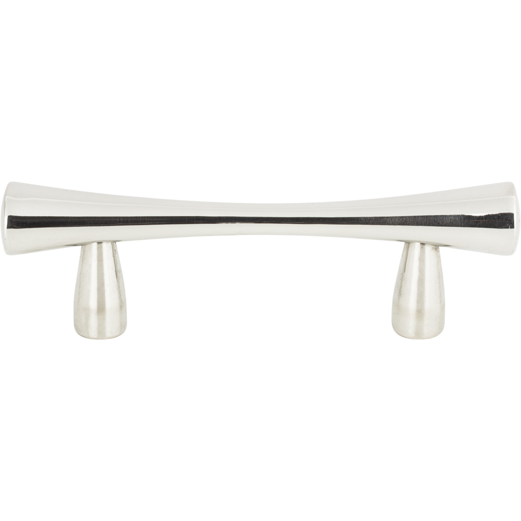 Fluted 2 1/2" Center to Center Bar Pull - Polished Stainless Steel