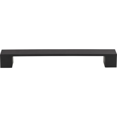 Wide Square 7 9/16" Center to Center Bar Pull - Matte Black